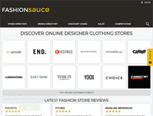 Tablet Screenshot of fashionsauce.com